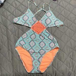 Xhilaration one piece bathing suit. Gently used. Comes from nonsmoking household